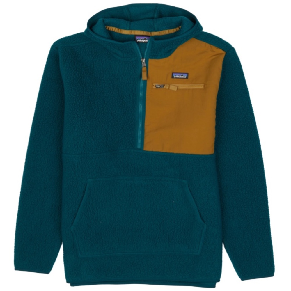 Patagonia Retro Pile Fleece 1/2 half zip Pullover Dark Borealis Green Men Medium